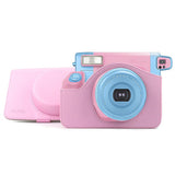 CAIUL Vintage Camera Case Bag For Fujifilm INSTAX Wide 300 Instant Camera,PU Leather Pink