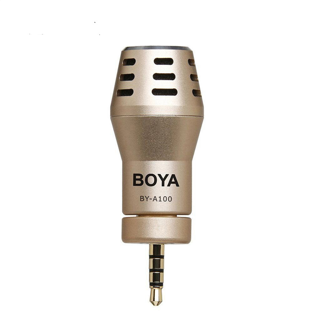 BOYA BY-A100 Omni Directional Condenser Microphone for IOS Android Smartphones Gold