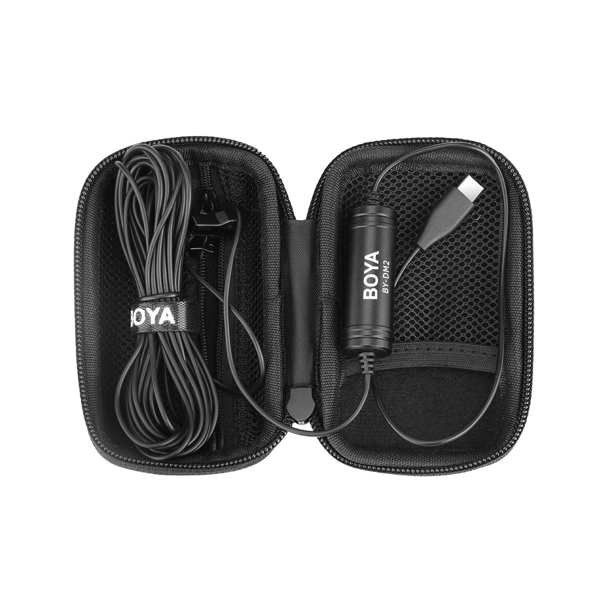 BOYA BY-DM2 Omni-Directional Digital Lavalier Microphone Clip-on Video Recording Mic with Type-C for Android Devices