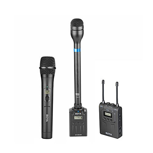 Boya BY-WHM8 UHF Wireless Handheld Transmitter Compatible with BY-WM6 and BY-WM8 receiver for Interview Presentation Talk Show Speech