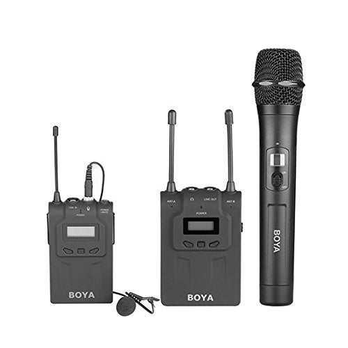 Boya BY-WHM8 UHF Wireless Handheld Transmitter Compatible with BY-WM6 and BY-WM8 receiver for Interview Presentation Talk Show Speech