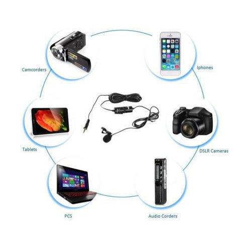 BOYA By-m1 3.5mm Electret Condenser Microphone with 1/4" Adapter for Smartphones, DSLR, Camcorders Microphone