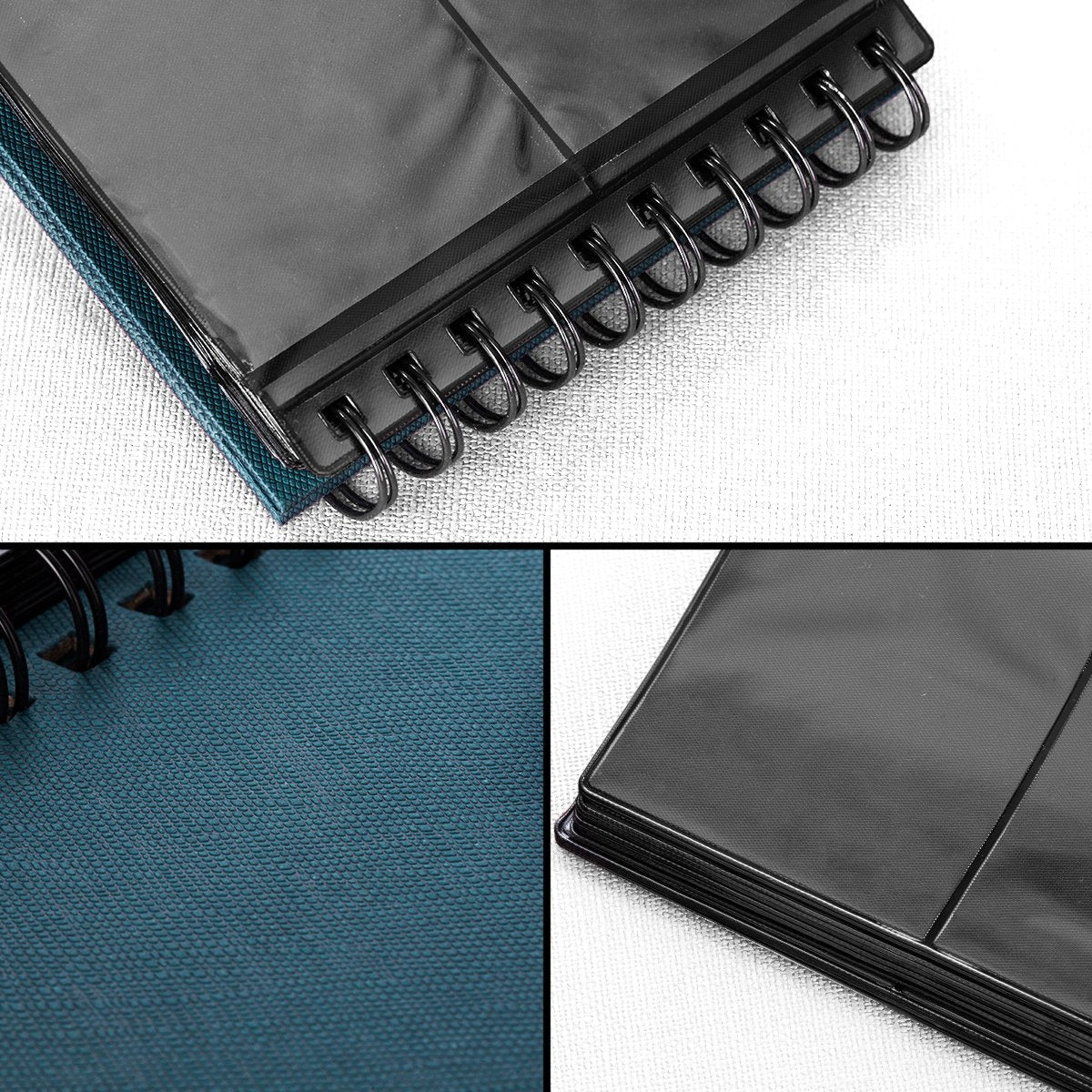 CAIUL 68 Pockets Desk Calendar Style Photo Album for Fujifilm Instax Mini 7s 8 8+ 9 25 26 50s 70 90 Films Navy Blue