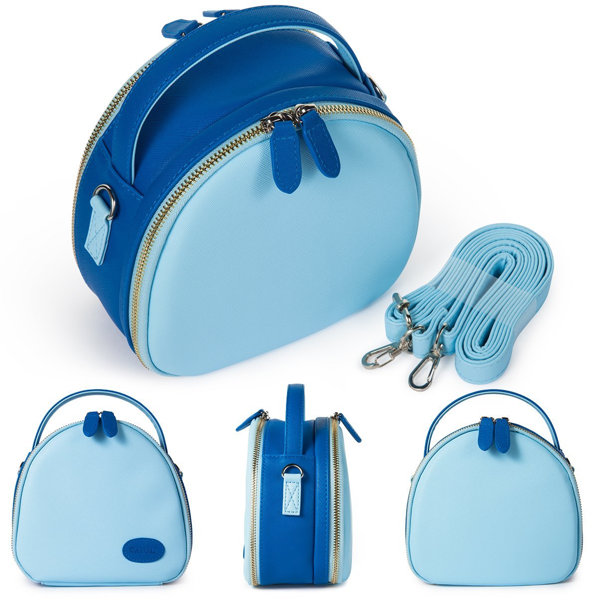 CAIUL Instax Mini First Generation Zipper Universal Carry Case for Fujifilm Instax Mini 11/9/ 8 8+ 70 7s 25 26 50s 90 9 Camera Light Blue