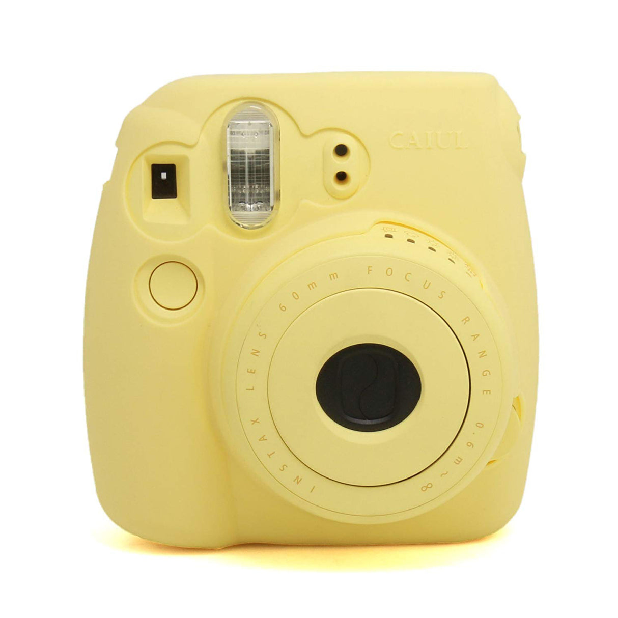 CAIUL Fashion Camera Case For Fujinfilm Instax Mini 8, Silica Gel Material Yellow