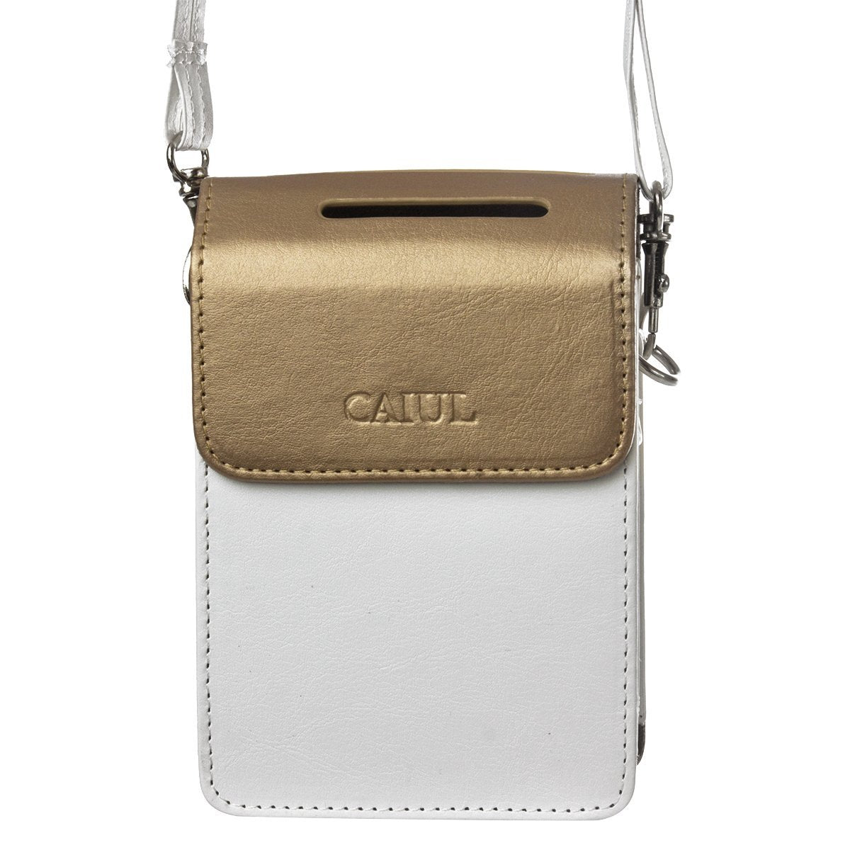 CAIUL PU Leather Case for Fujifilm INSTAX SHARE SP2 Smart Phone Printer Gold