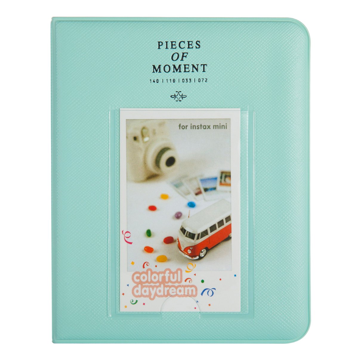 [Fuji Instax Mini 9 Photo Album] CAIUL Pieces Of Moment Book Album for Films of Instax Mini 7s 8 8+ 9 25 26 50s 70 90 (64 Photos) Ice Blue