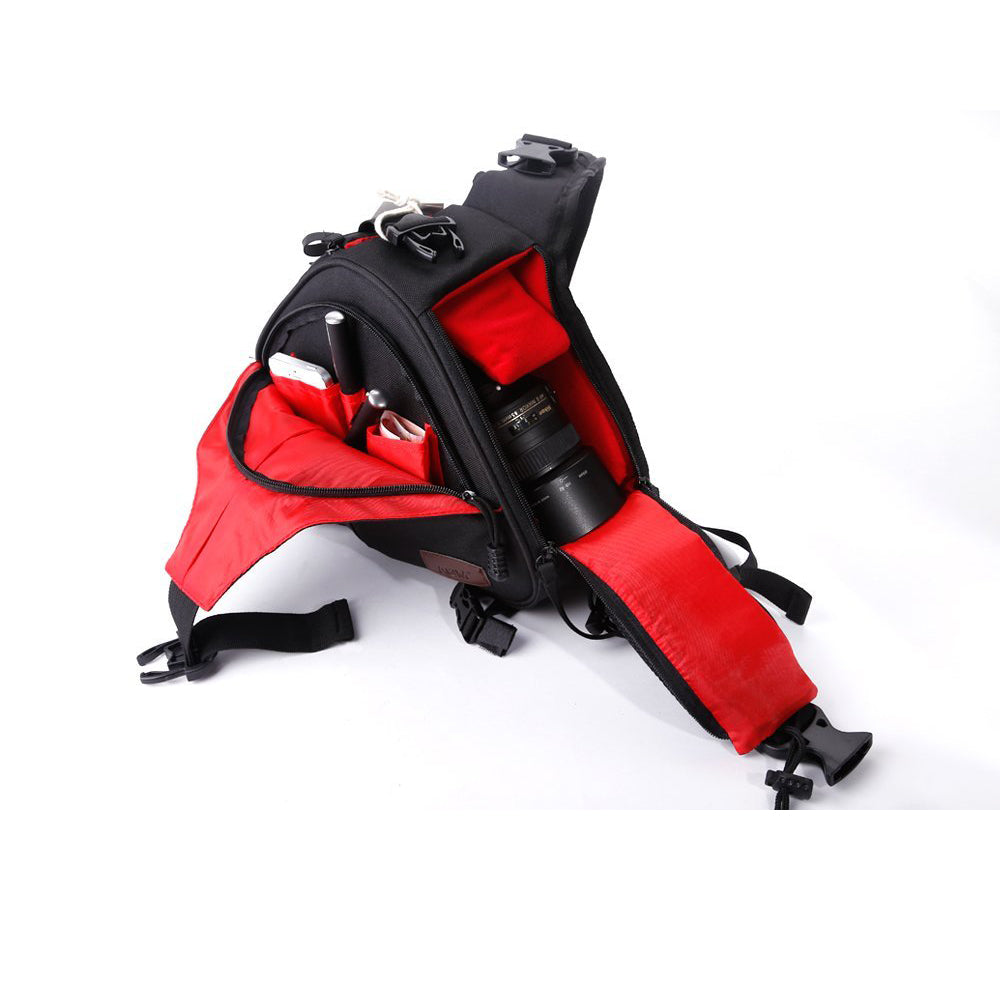 Caden K1 DSLR Camera Shoulder Sling Bag for Nikon, Canon, Sony Black