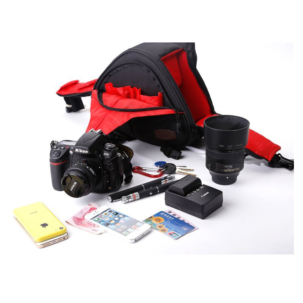 Caden K1 DSLR Camera Shoulder Sling Bag for Nikon, Canon, Sony Black