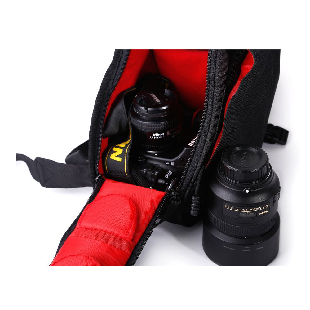 Caden K1 DSLR Camera Shoulder Sling Bag for Nikon, Canon, Sony Black