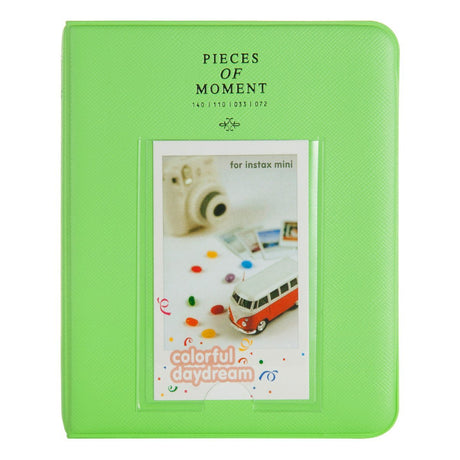 Caiul Instax Mini 9/ 8/50/70/90 Compatible Pieces Of Moment 64 Photos Album Lime Green