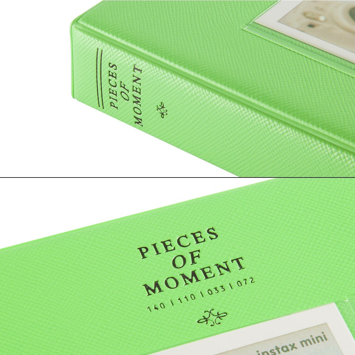 Caiul Instax Mini 9/ 8/50/70/90 Compatible Pieces Of Moment 64 Photos Album Lime Green