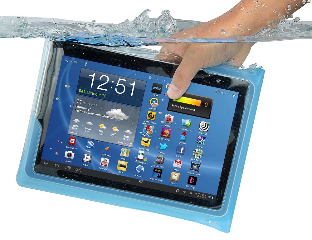 DiCAPac WPT20 Waterproof Case for 10" Tablets P.C Blue