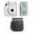 FUJIFILM INSTAX Mini 11 Instant Film Camera with 10X1 Pack of Instant Film With Black Pouch Ice White