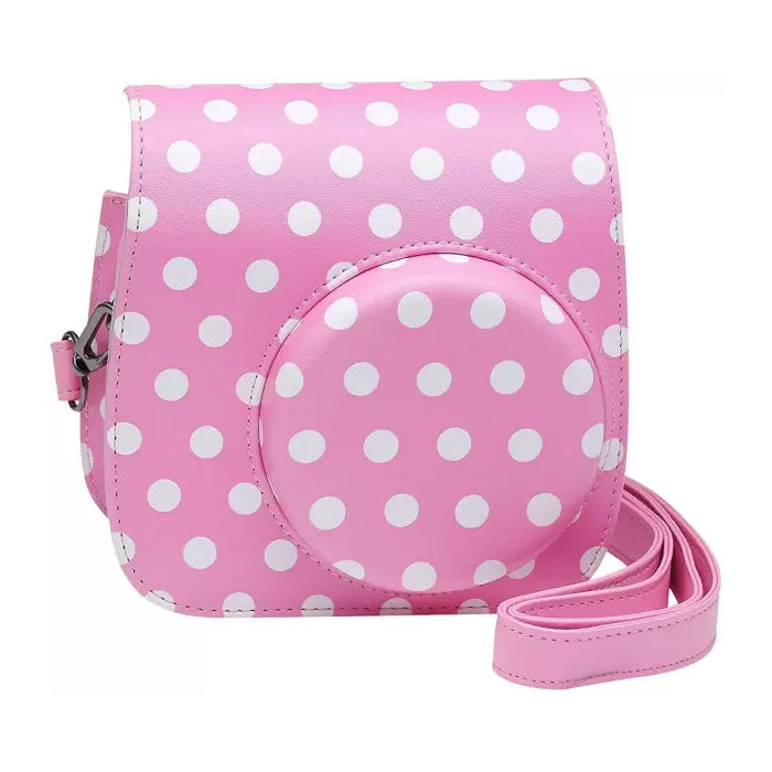 ZENKO MINI 11 INSTAX CAMERA POUCH BAG (Dot Pink)