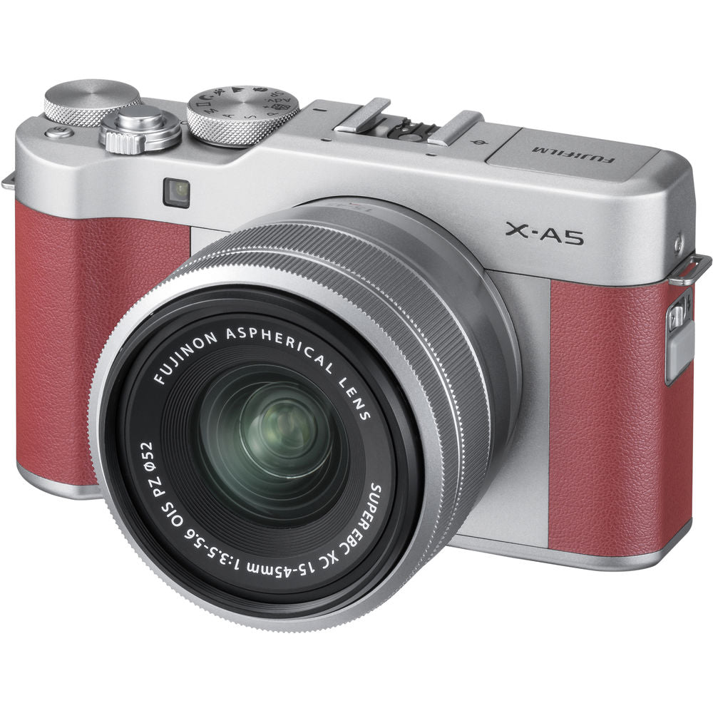 FUJIFILM X-A5 Mirrorless Digital Camera with 15-45mm Lens Pink