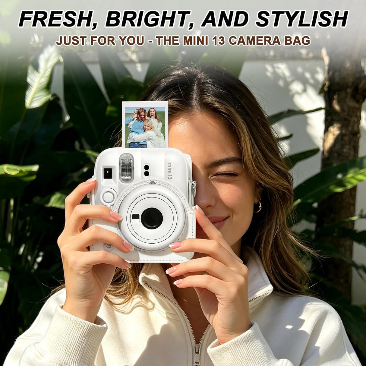 Zikkon Carrying Bag with Adjustable Shoulder Strap for FujiFilm Instax Mini 13 Camera