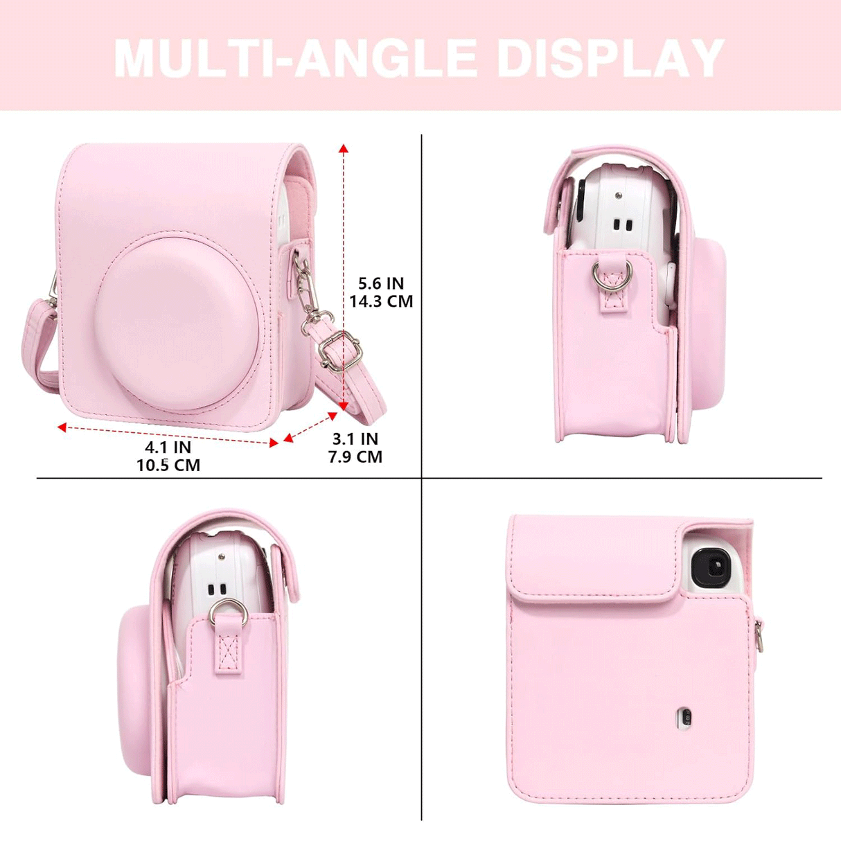 Zikkon Carrying Bag with Adjustable Shoulder Strap for FujiFilm Instax Mini 13 Camera