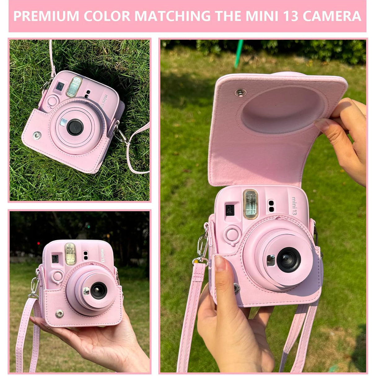 Zikkon Carrying Bag with Adjustable Shoulder Strap for FujiFilm Instax Mini 13 Camera