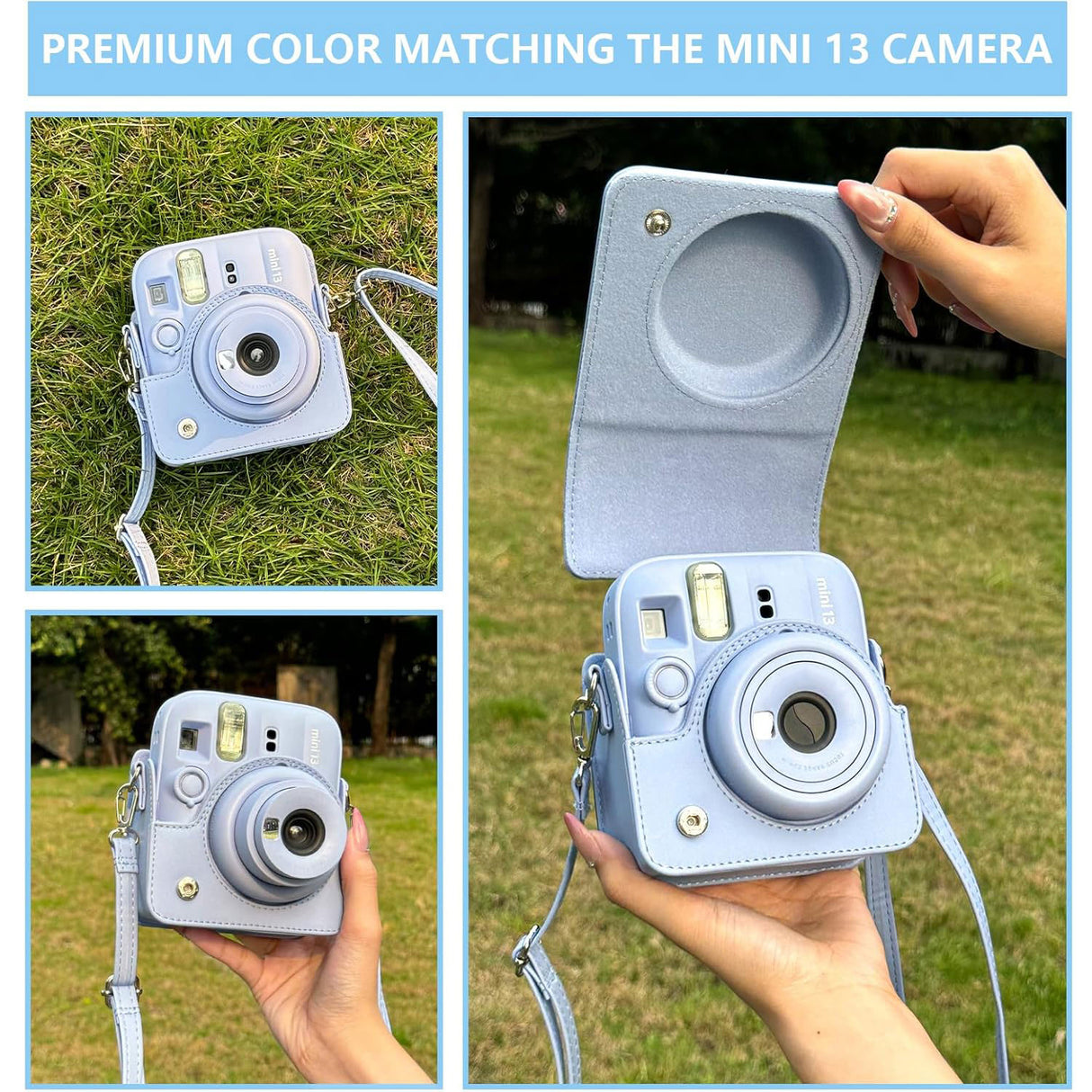Zikkon Carrying Bag with Adjustable Shoulder Strap for FujiFilm Instax Mini 13 Camera