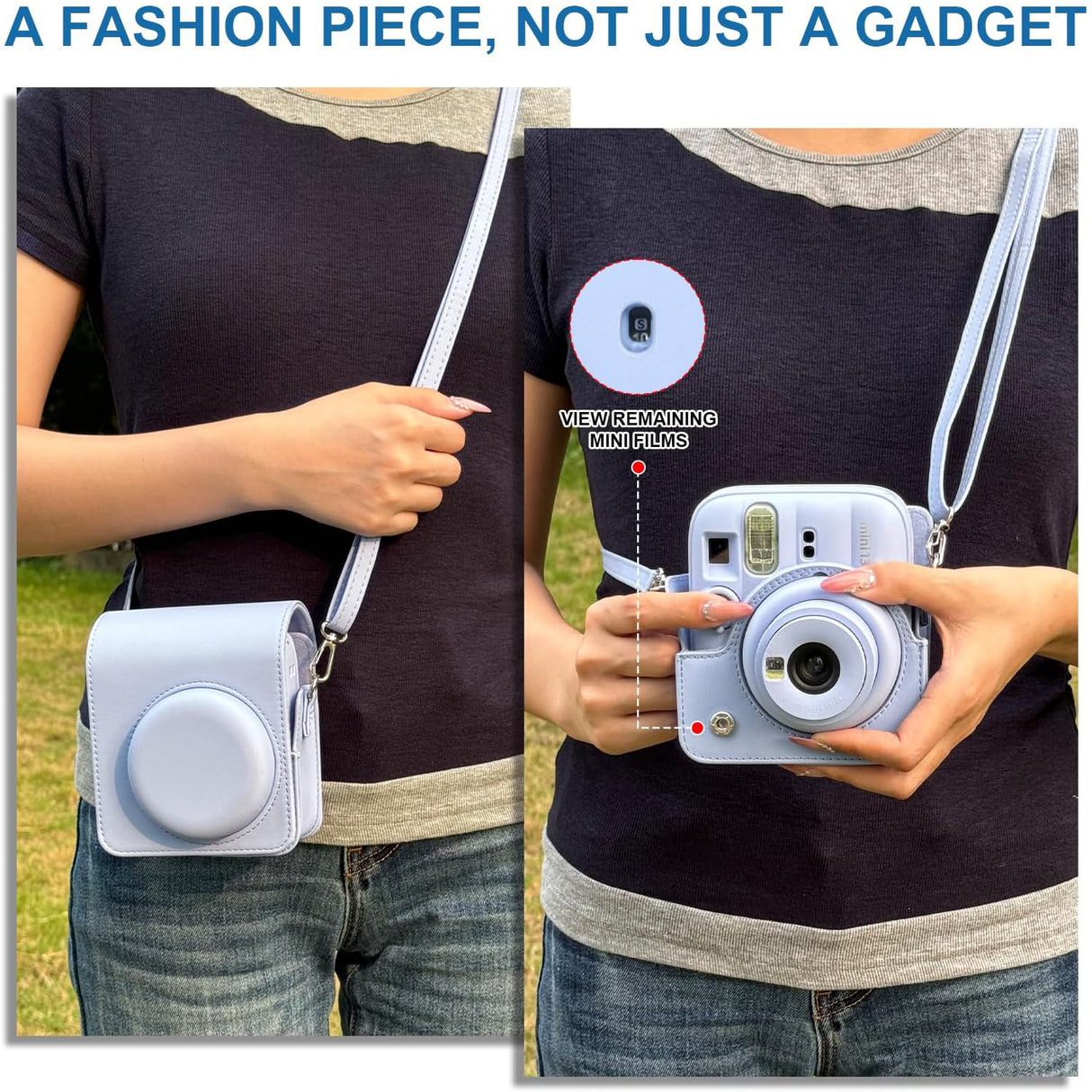 Zikkon Carrying Bag with Adjustable Shoulder Strap for FujiFilm Instax Mini 13 Camera
