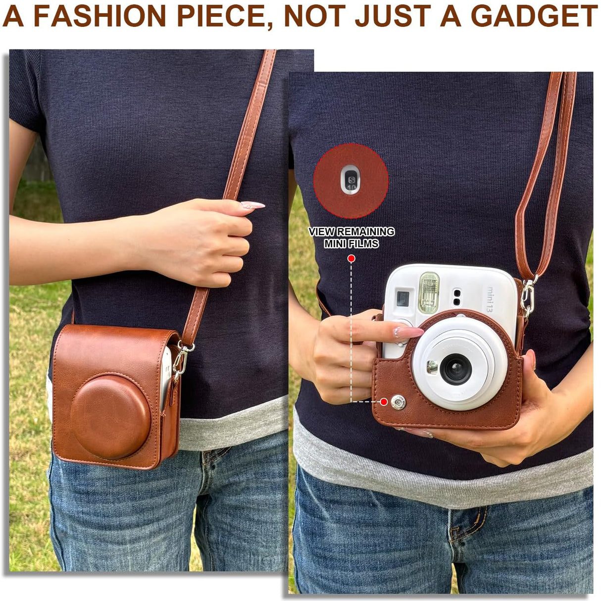 Zikkon Carrying Bag with Adjustable Shoulder Strap for FujiFilm Instax Mini 13 Camera