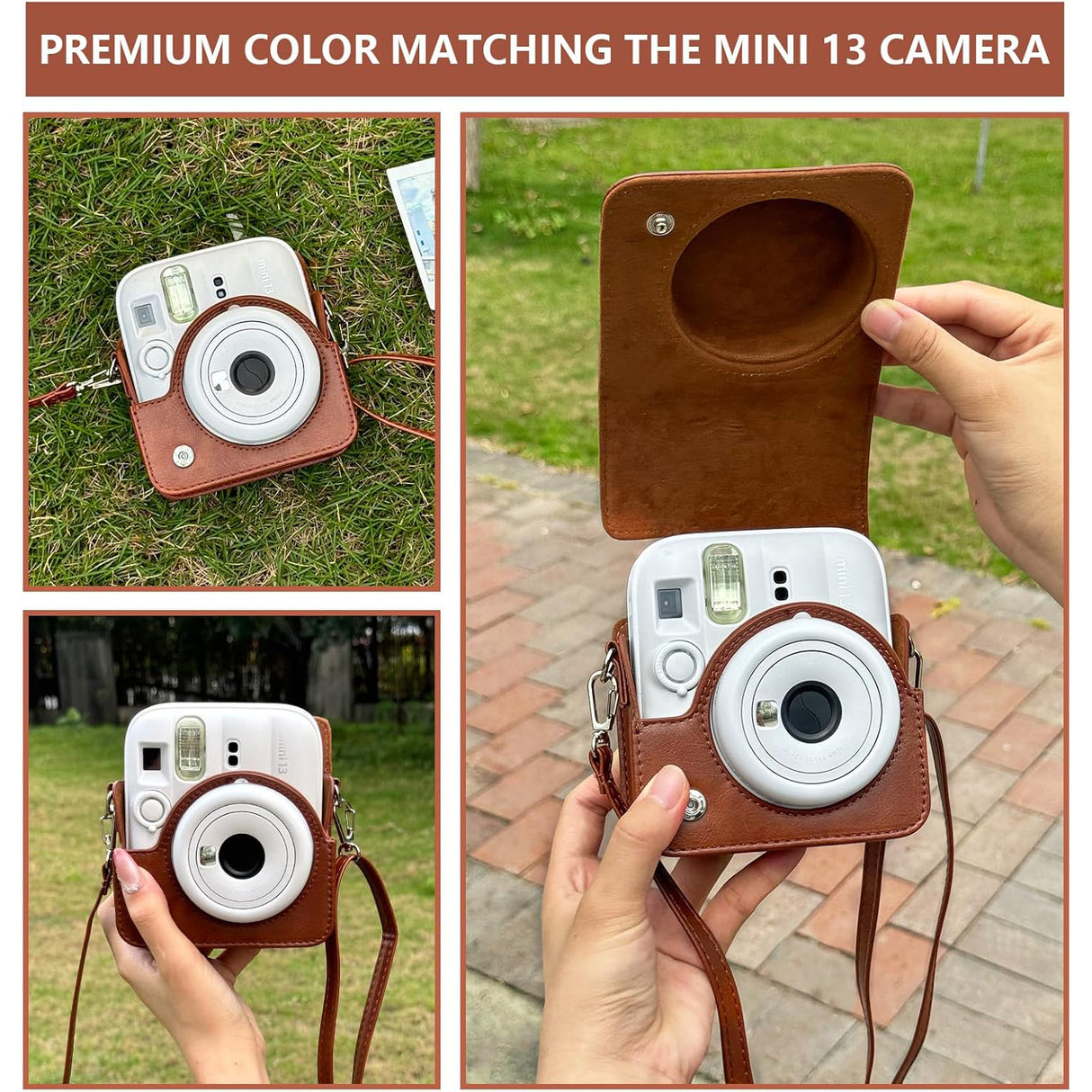Zikkon Carrying Bag with Adjustable Shoulder Strap for FujiFilm Instax Mini 13 Camera