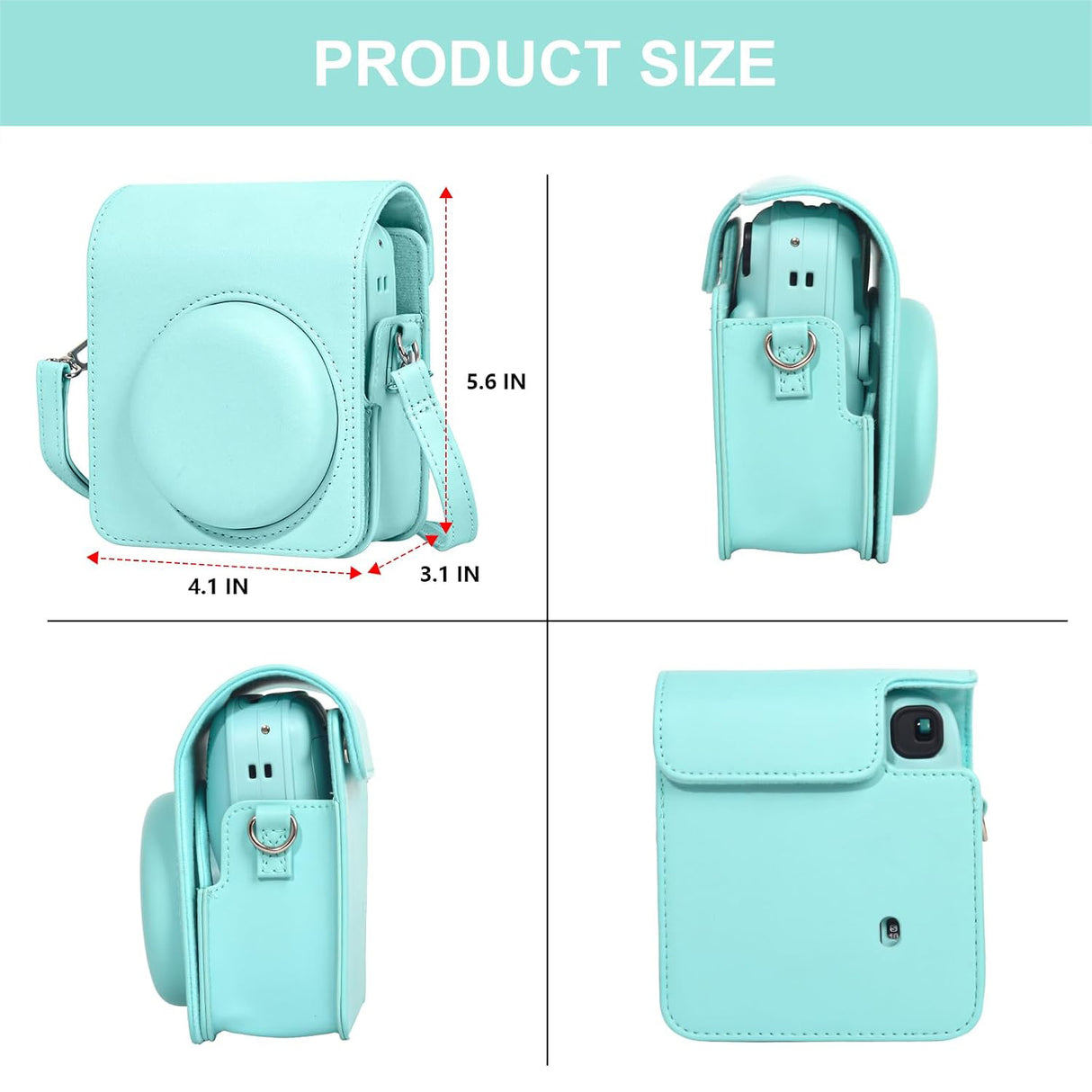 Zikkon Carrying Bag with Adjustable Shoulder Strap for FujiFilm Instax Mini 13 Camera