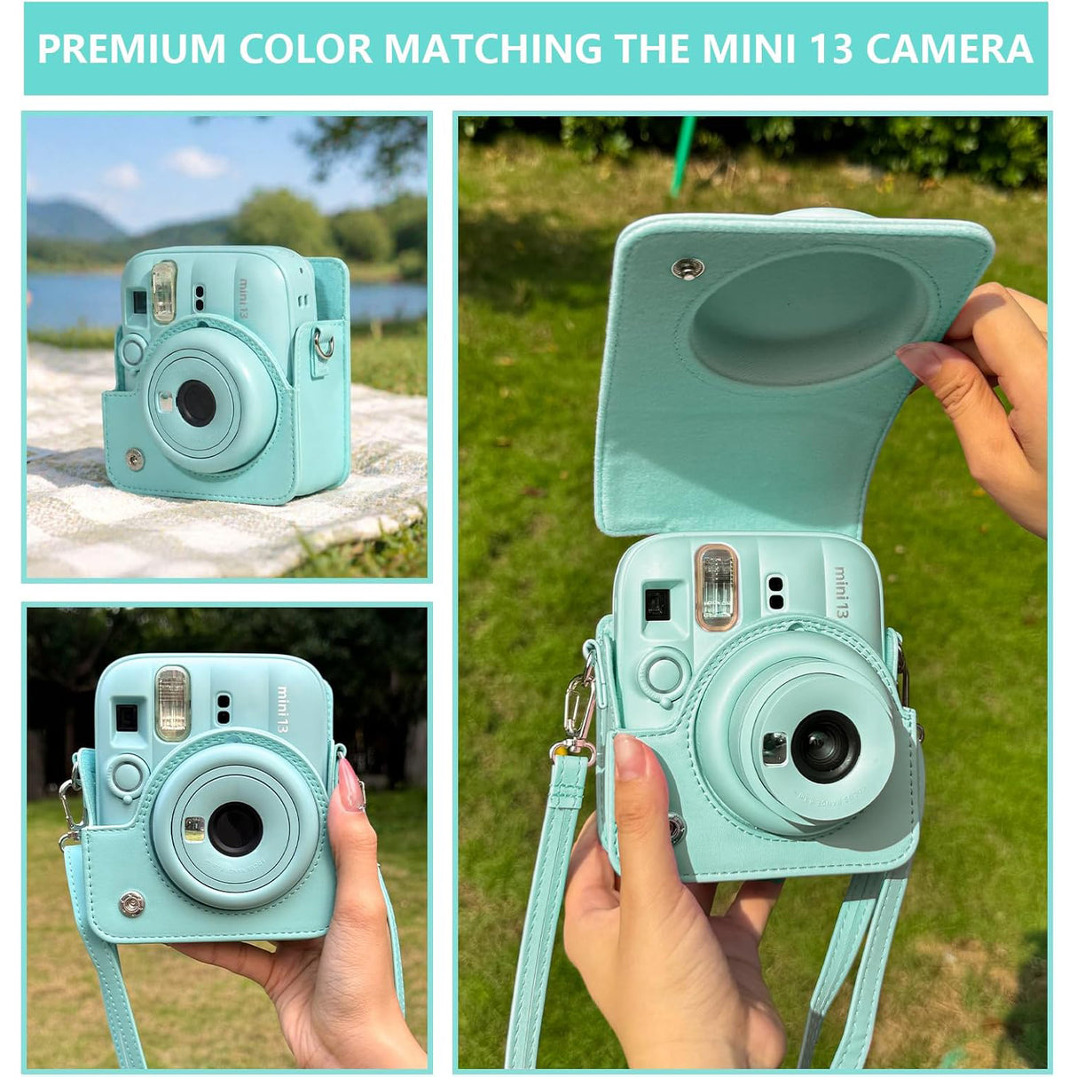 Zikkon Carrying Bag with Adjustable Shoulder Strap for FujiFilm Instax Mini 13 Camera