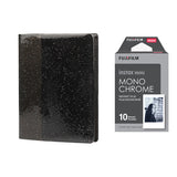 Fujifilm Instax Mini 10X1 Monochrome Instant Film with 64-Sheets Album For Mini Film 3 inch Charcoal gray