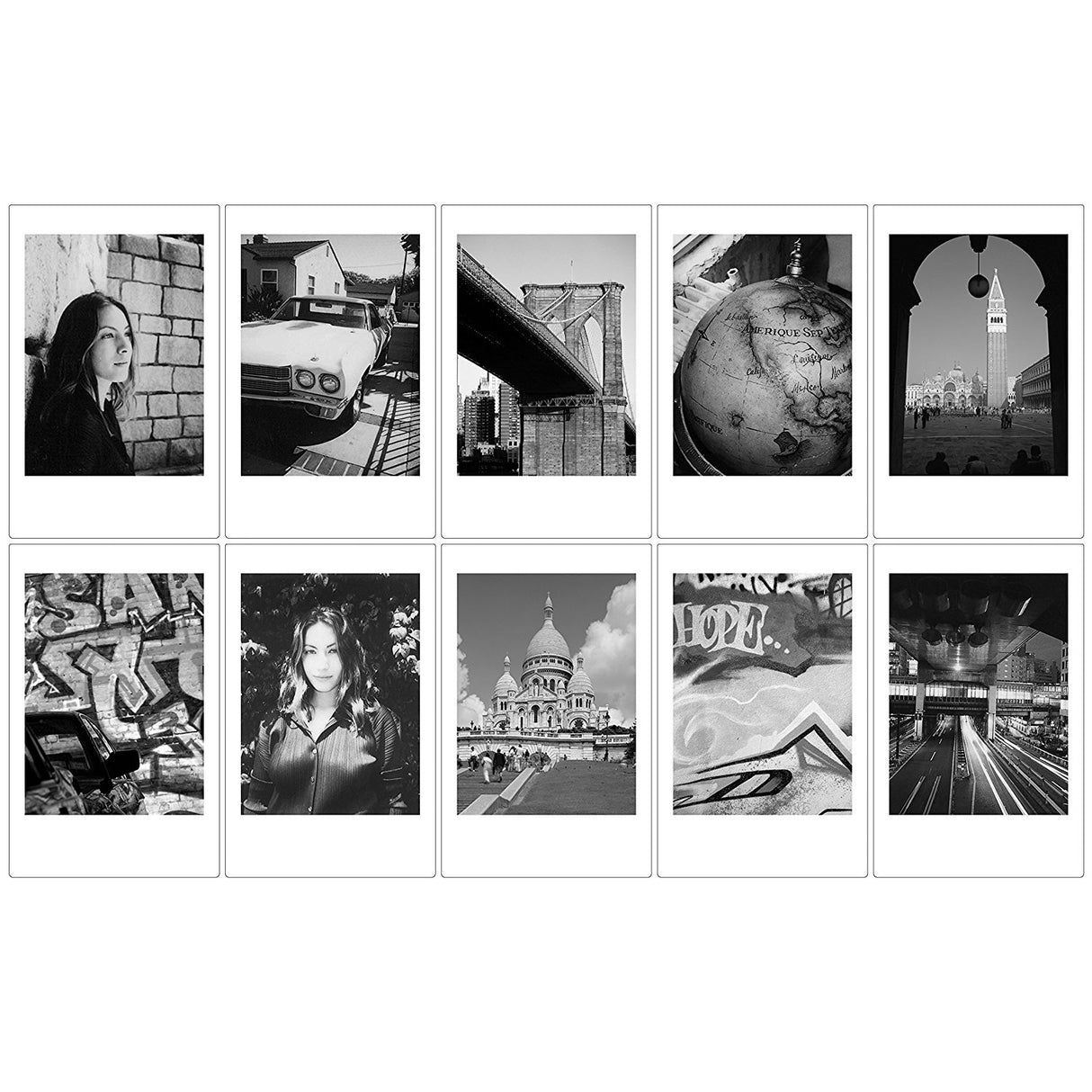 FUJIFILM Instax Mini 10x1 Instant Film Monochrome