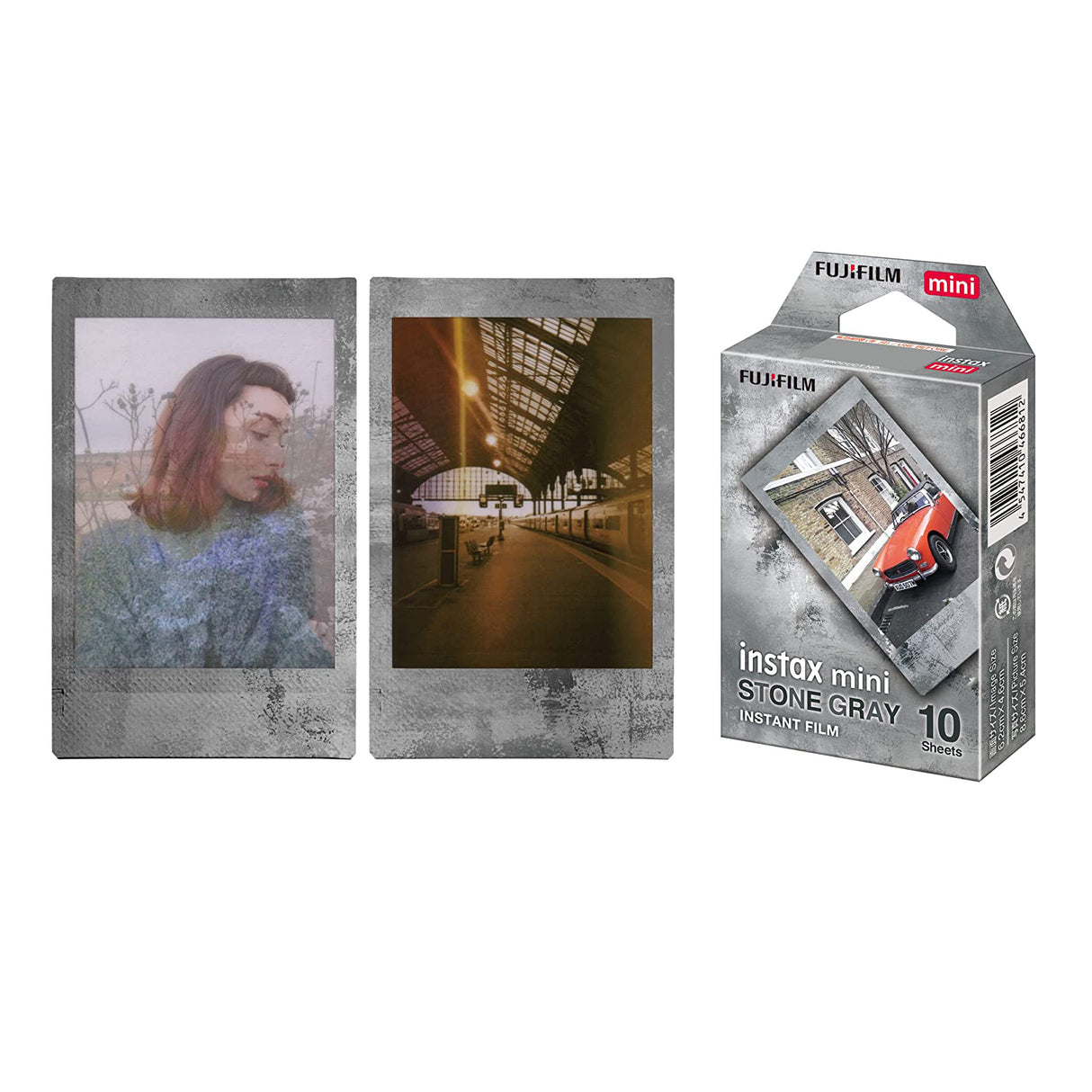 FUJIFILM Instax Mini 10x1 Instant Film Stone Gray