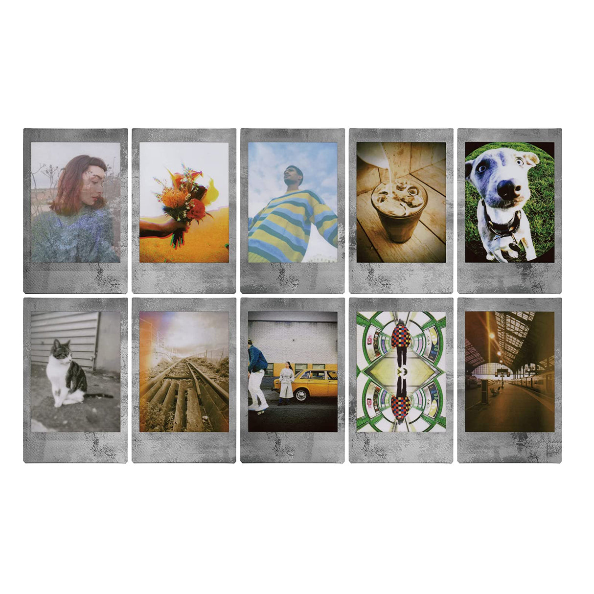 FUJIFILM Instax Mini 10x1 Instant Film Stone Gray