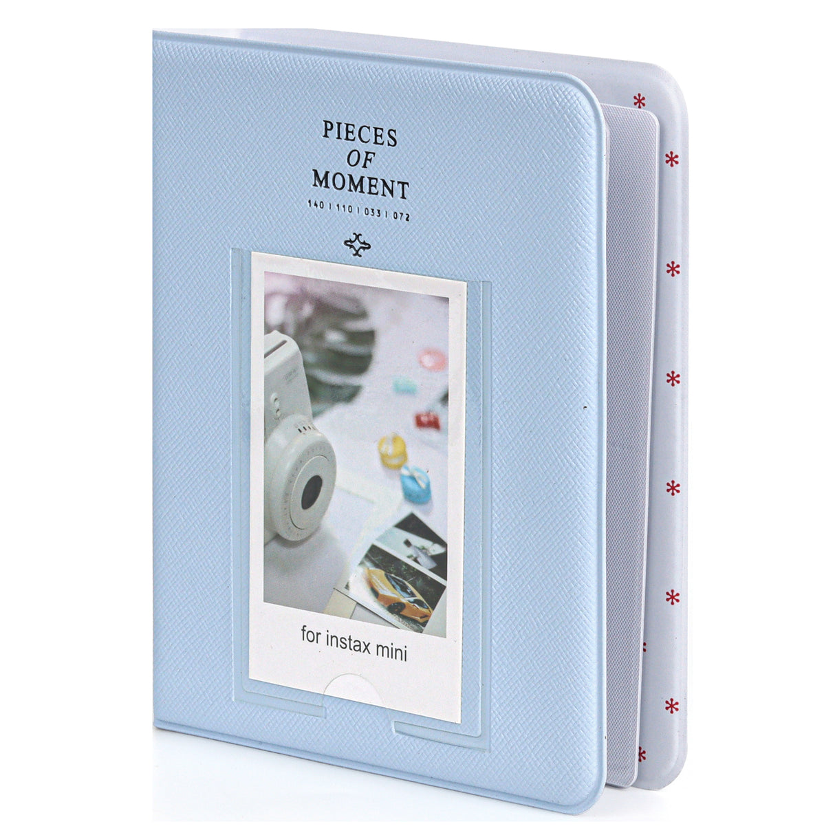 Zenko Compatible 64 sheet Album for Fujifilm Instax Mini Film (3 inch) (Pastel Blue)