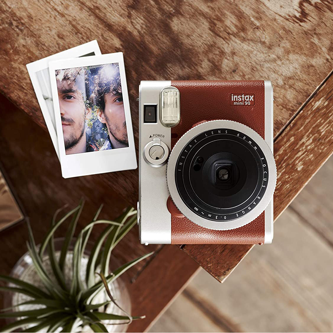 FUJIFILM INSTAX Mini 90 Neo Classic Instant Camera Brown