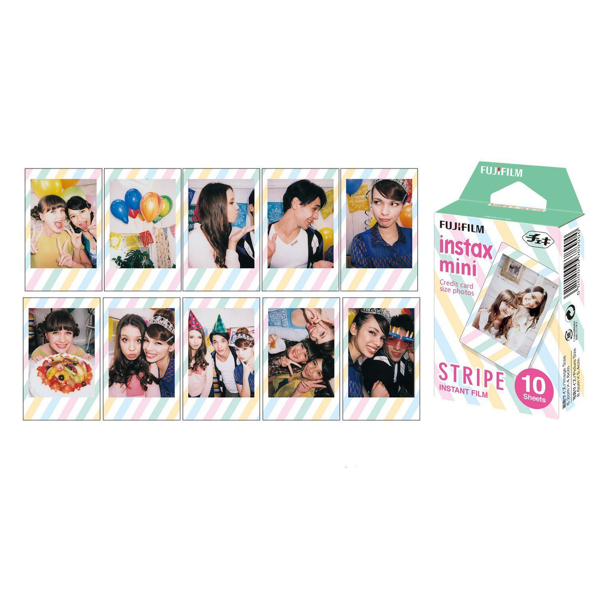 Fujifilm Instax Mini 10X1 Stripe instant Film