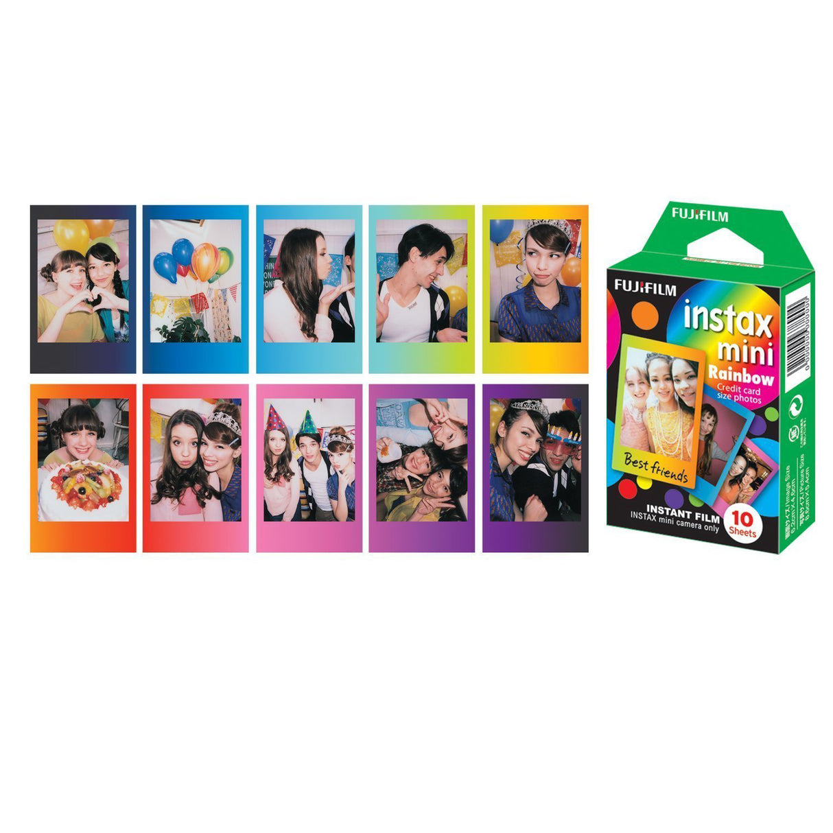 Fujifilm Instax Mini 10X1 Rainbow instant Film