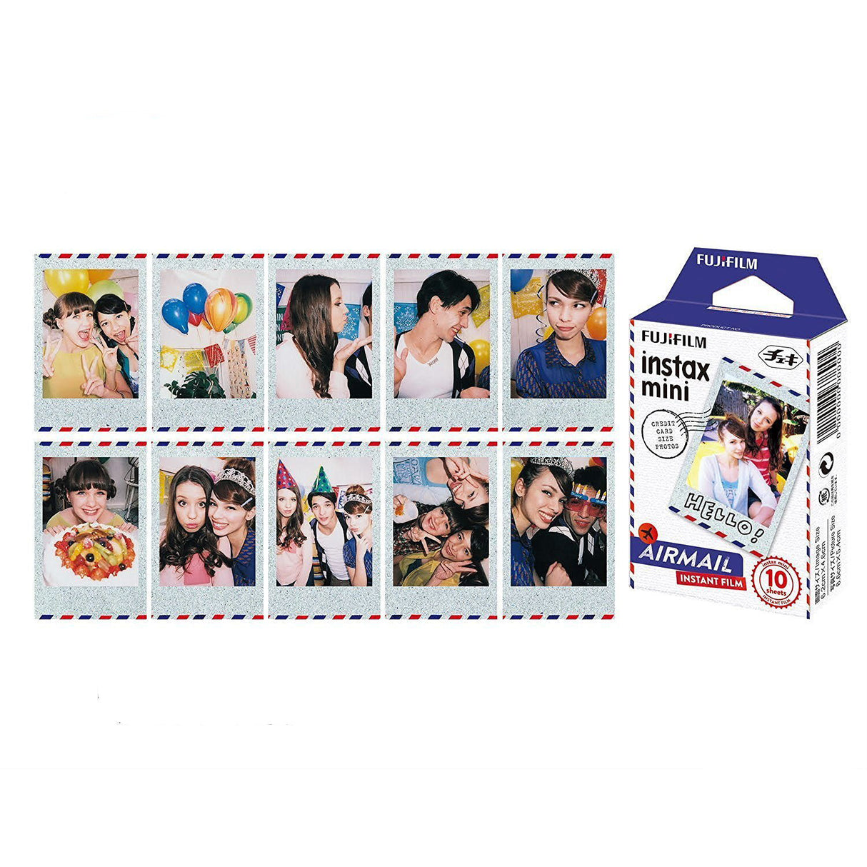 Fujifilm Instax Mini Instant Film 30 Count Value Kit For Fuji 7s, 8, 9, 25, 50s,70, 90 Instant Camera, Share SP1, SP2 Printer (3 Pack, Airmail)