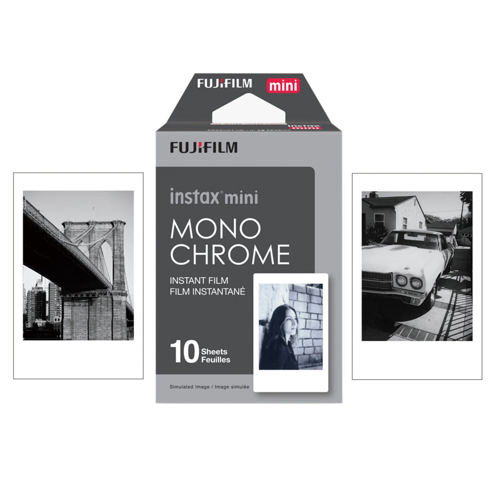 Fujifilm Instax Mini Monochrome Film Roll (Yes 800 ISO Pack of 1)
