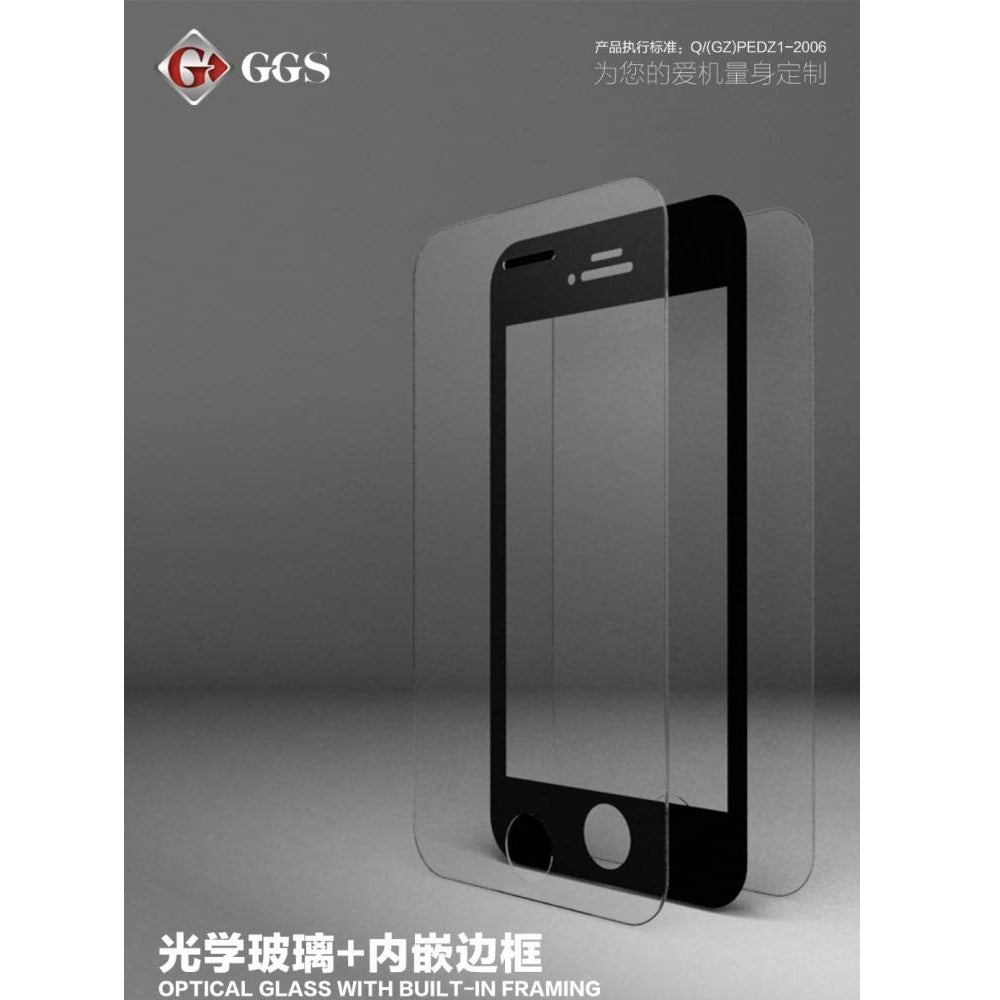 GGS 0.5mm SelfAdhesive Optical Glass LCD Screen Protector for APPLE IPHONE 4/4S Black