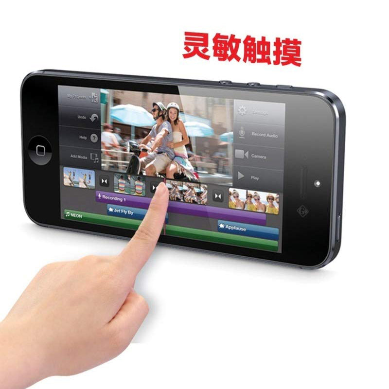 GGS 0.5mm SelfAdhesive Optical Glass LCD Screen Protector for APPLE IPHONE 4/4S Black