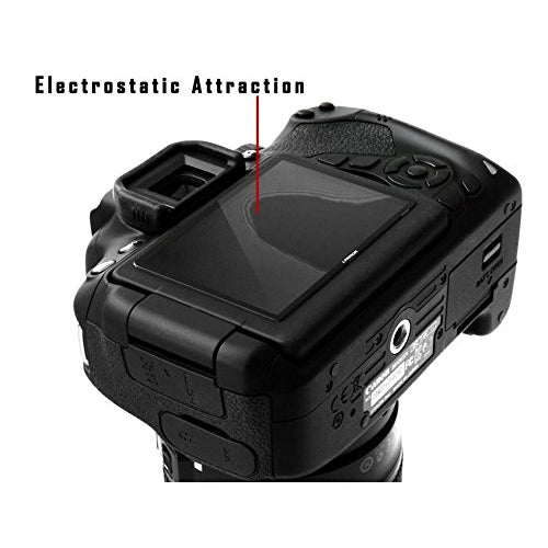 GGS LARMOR Screen Protector for CANON 1DX/1DX MK II 1DX2, from Tempered Glass Foil, SelfAdhesive, 4th Generation with Top Screen Protector