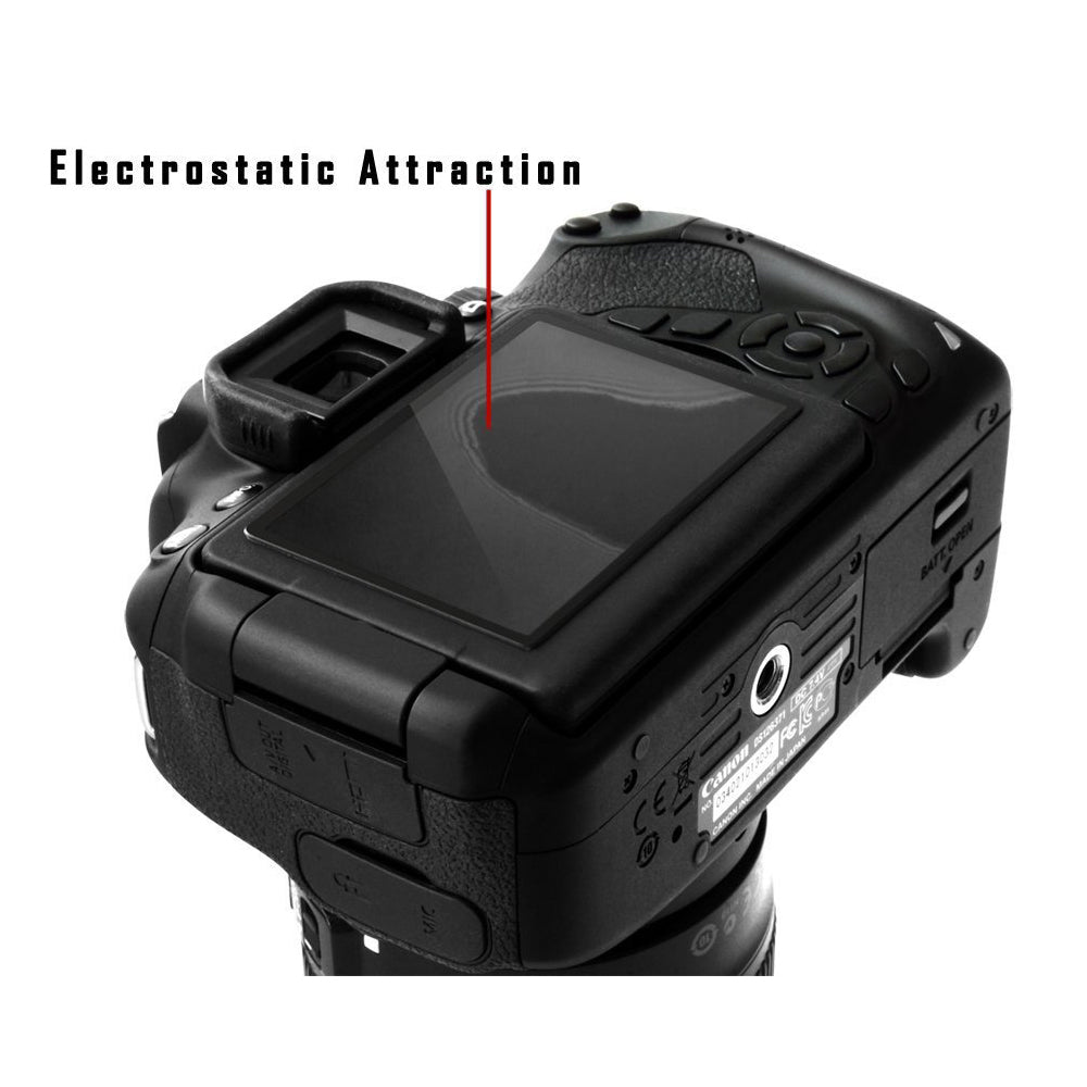 GGS LARMOR Screen Protector for Canon 760D, from Tempered Glass Foil, SelfAdhesive, 4th Generation