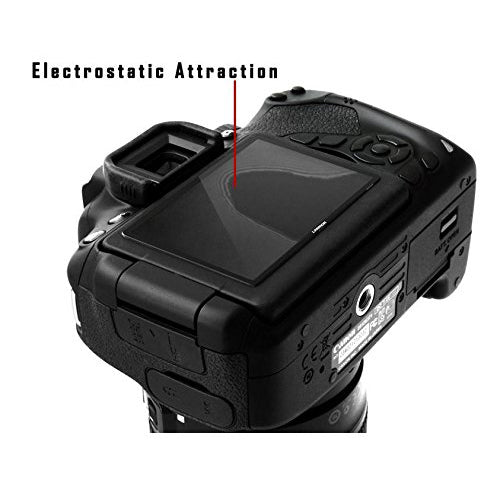 GGS LARMOR for Canon 5D III, Canon 5DS, Canon 5DR, from Tempered Glass Foil, SelfAdhesive, 4th Generation with Top Screen Protector