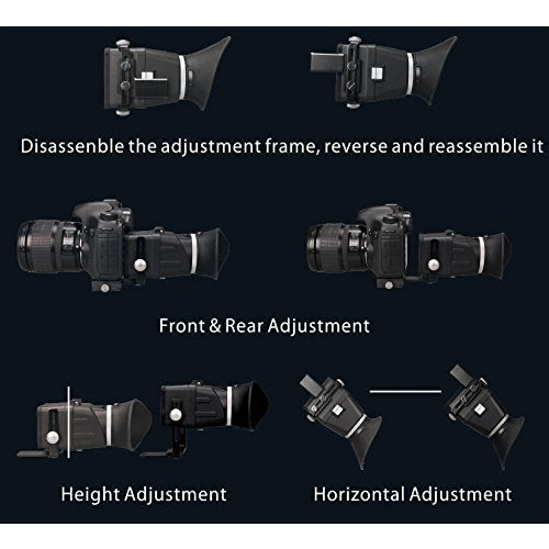 GGS Swivi S4 3X Foldable 3" 16:9 Aspect LCD HD DSLR Optical Viewfinder