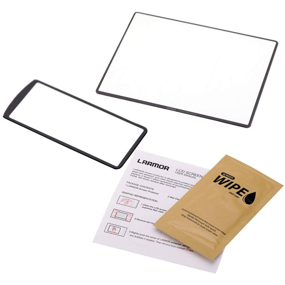 LARMOR GGS SelfAdhesive Optical Glass LCD Screen Protector for Nikon D750