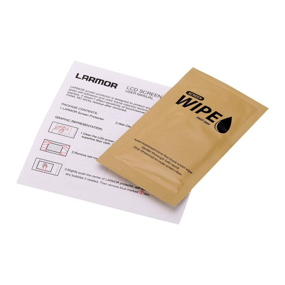 LARMOR GGS SelfAdhesive Optical Glass LCD Screen Protector for Nikon D750