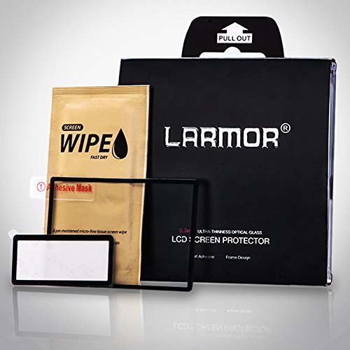 LARMOR LCD protector self adhesive screen protector foils for Nikon D7100 7200 DSLR Camera by GGS