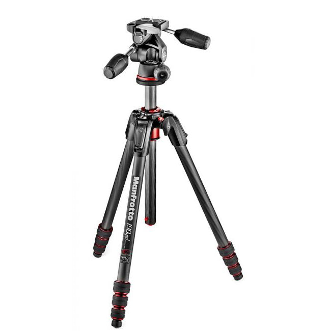 MANFROTTO 190 Go! Aluminium Twist Lock 4-Section tripod with head
