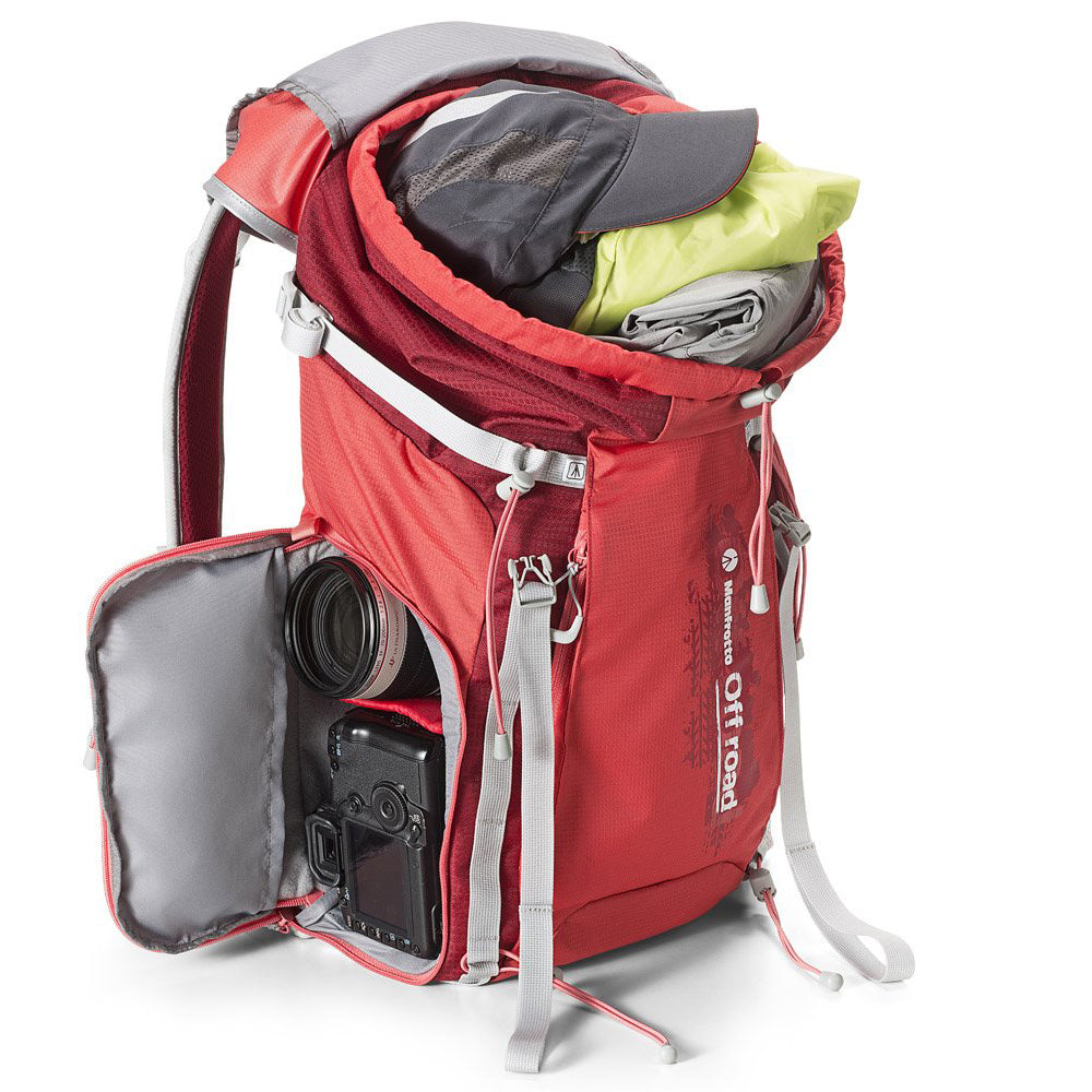 Manfrotto MB OR-BP-30RD Off road Hiker camera backpack 30L Red for DSLR
